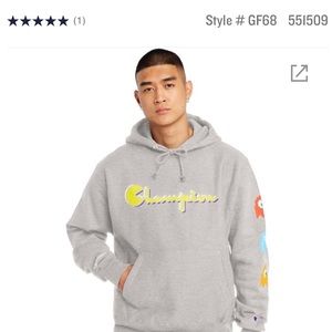 white pac man hoodie